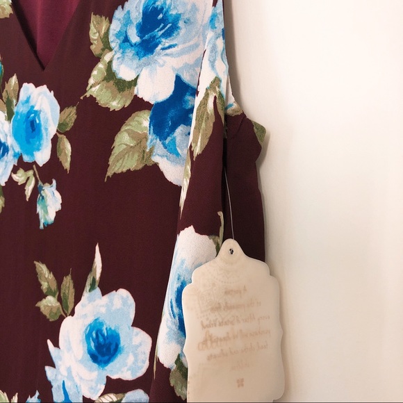 Altar’d State Burgundy and Blue Dress - Picture 6 of 6